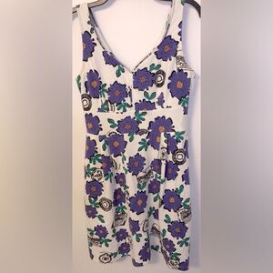 Maison Jules Sleeveless floral Dress size medium
